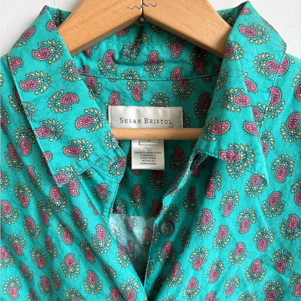 Vintage Susan Bristol Button Up Shirt Size Large - Picture 4 of 7